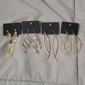 Set of Gold and Silver Earrings